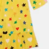 Abito a maniche lunghe con stampa a stelle Abito a maniche lunghe con stampa a stelle
