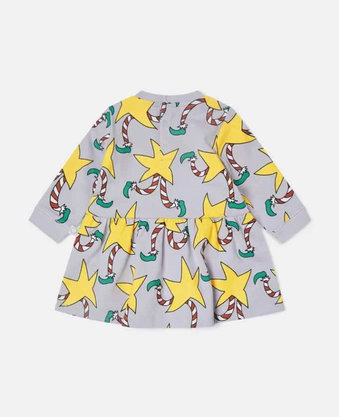 Abito a maniche lunghe con stampa Candy Cane Abito a maniche lunghe con stampa Candy Cane