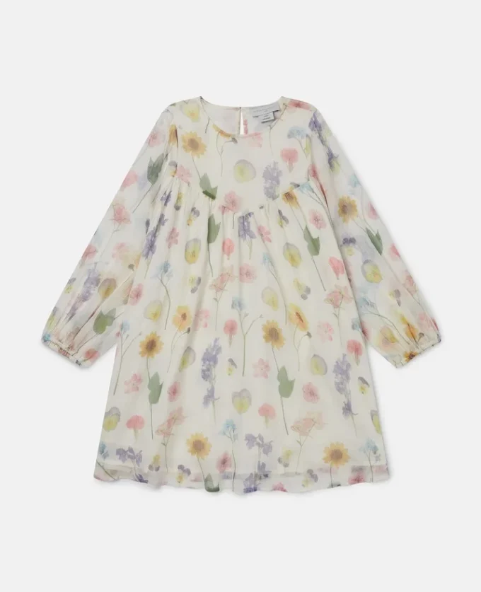 Abito a maniche lunghe con stampa floreale Abito a maniche lunghe con stampa floreale