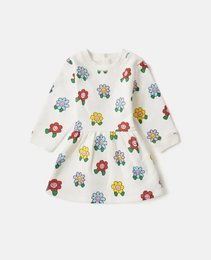 Abito a maniche lunghe con stampa floreale Abito a maniche lunghe con stampa floreale