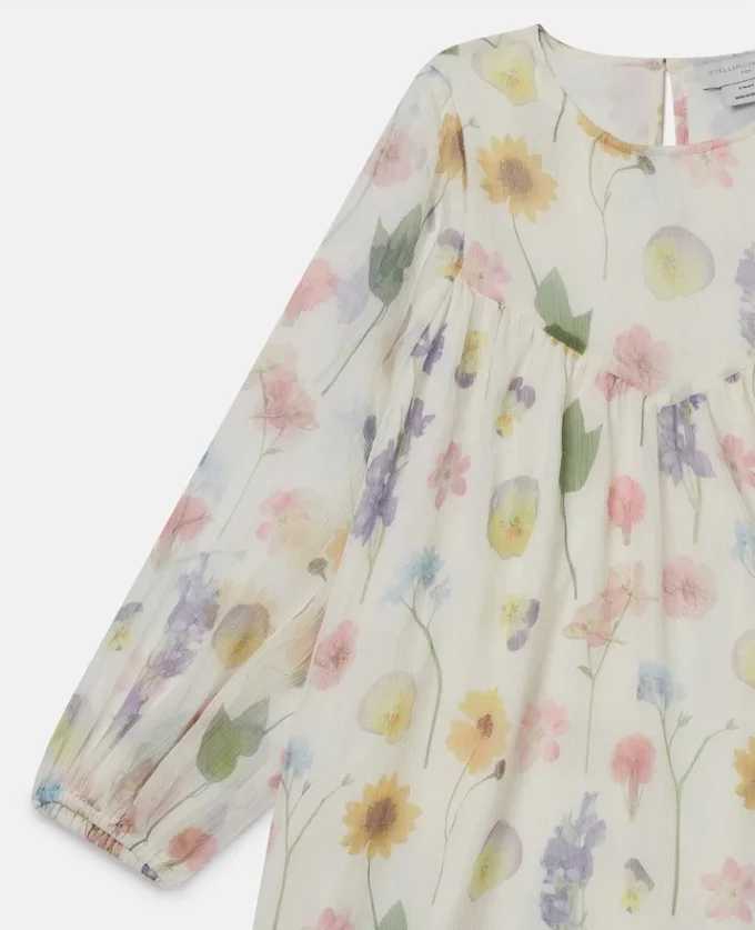Abito a maniche lunghe con stampa floreale Abito a maniche lunghe con stampa floreale