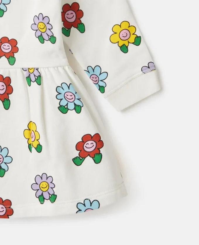 Abito a maniche lunghe con stampa floreale Abito a maniche lunghe con stampa floreale