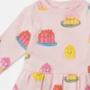 Abito a maniche lunghe con stampa Jelly