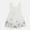Abito con maniche ad aletta e pieghe Woodland Friends Abito con maniche ad aletta e pieghe Woodland Friends