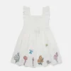 Abito con maniche ad aletta e pieghe Woodland Friends Abito con maniche ad aletta e pieghe Woodland Friends