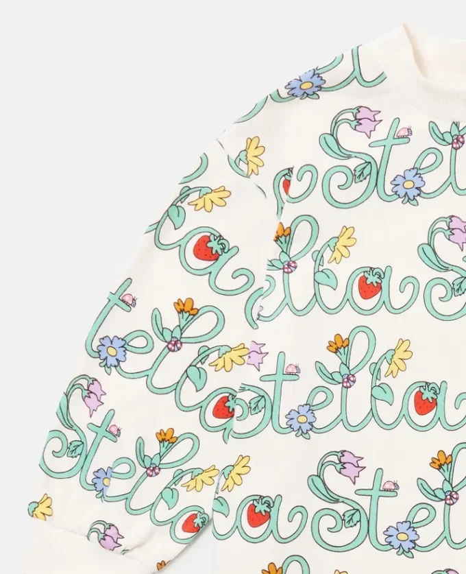 Abito felpa con stampa a vite di Stella Abito felpa con stampa a vite di Stella