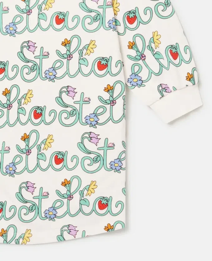 Abito felpa con stampa a vite di Stella Abito felpa con stampa a vite di Stella