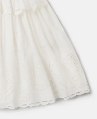 Abito in cotone con ricami Anglaise