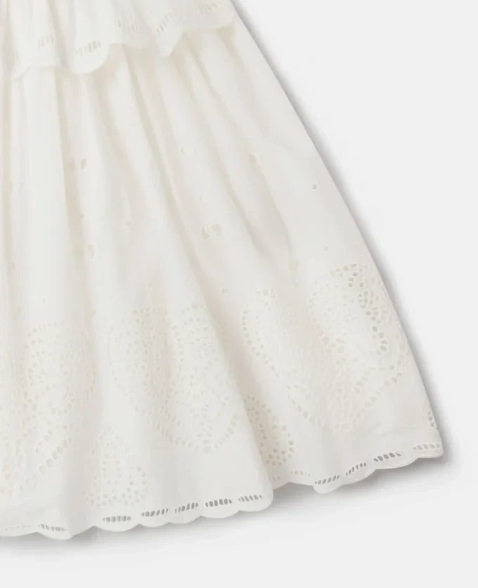 Abito in cotone con ricami Anglaise Abito in cotone con ricami Anglaise