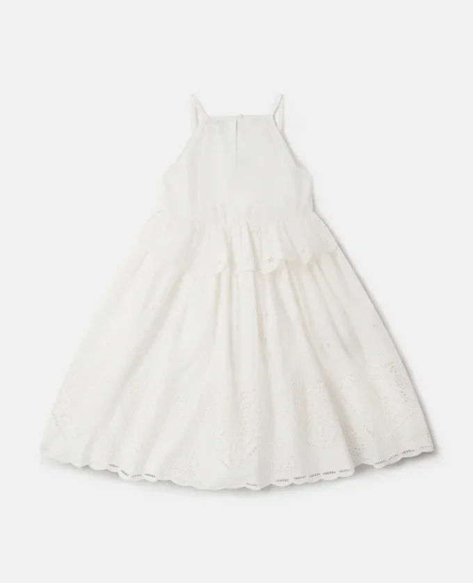Abito in cotone con ricami Anglaise Abito in cotone con ricami Anglaise