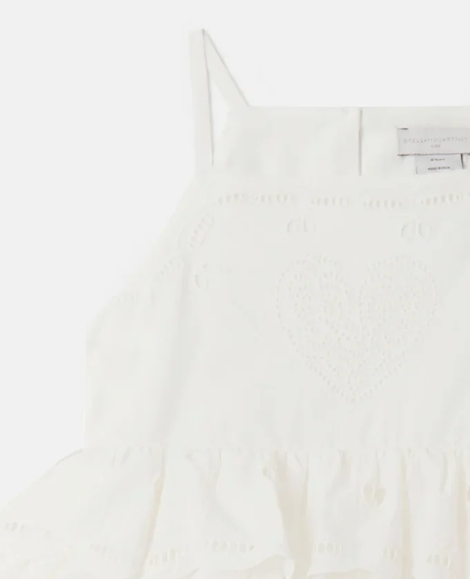 Abito in cotone con ricami Anglaise Abito in cotone con ricami Anglaise