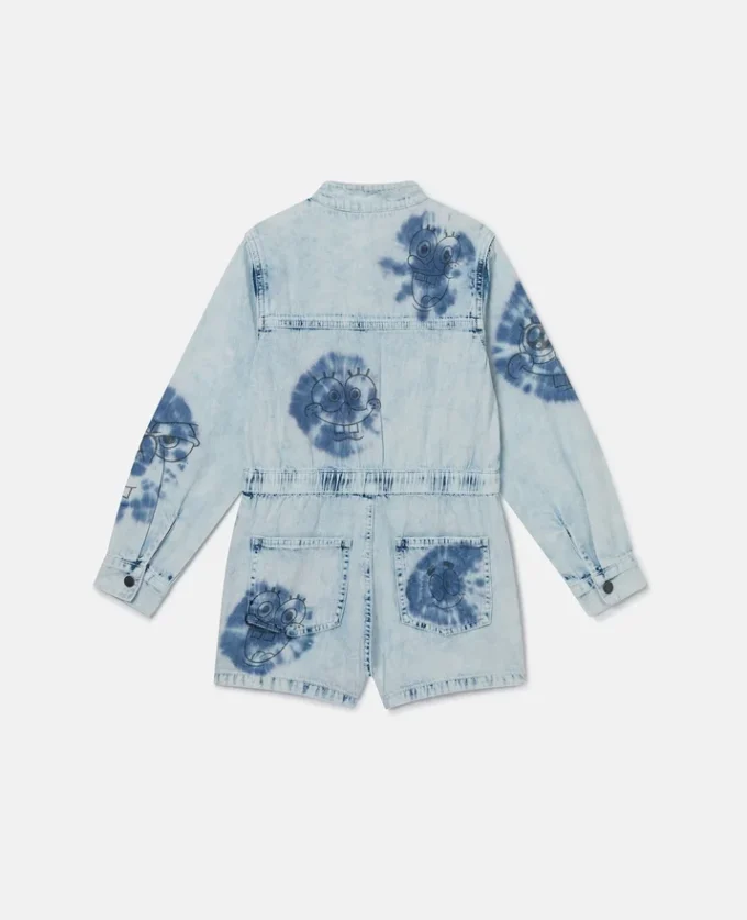 Abito in denim con stampa SpongeBob Abito in denim con stampa SpongeBob