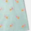 Abito in gabardine con ricamo a forma di cuore Abito in gabardine con ricamo a forma di cuore