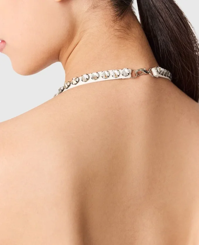 Abito in raso con spalline a catena Falabella Abito in raso con spalline a catena Falabella
