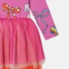 Abito in tulle a strati con stampa fiocco Abito in tulle a strati con stampa fiocco