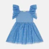 Abito in tulle con ricami floreali Abito in tulle con ricami floreali
