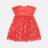 Abito in tulle con ricamo a stelle Abito in tulle con ricamo a stelle