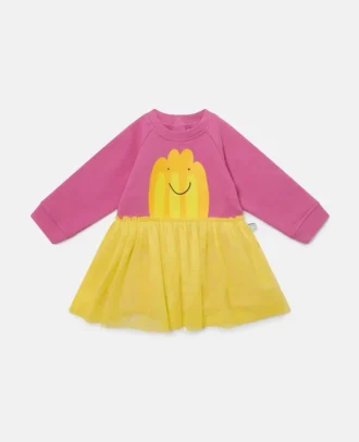 Abito in tulle con stampa grafica Jelly