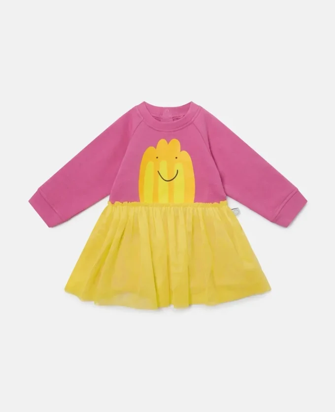 Abito in tulle con stampa grafica Jelly Abito in tulle con stampa grafica Jelly