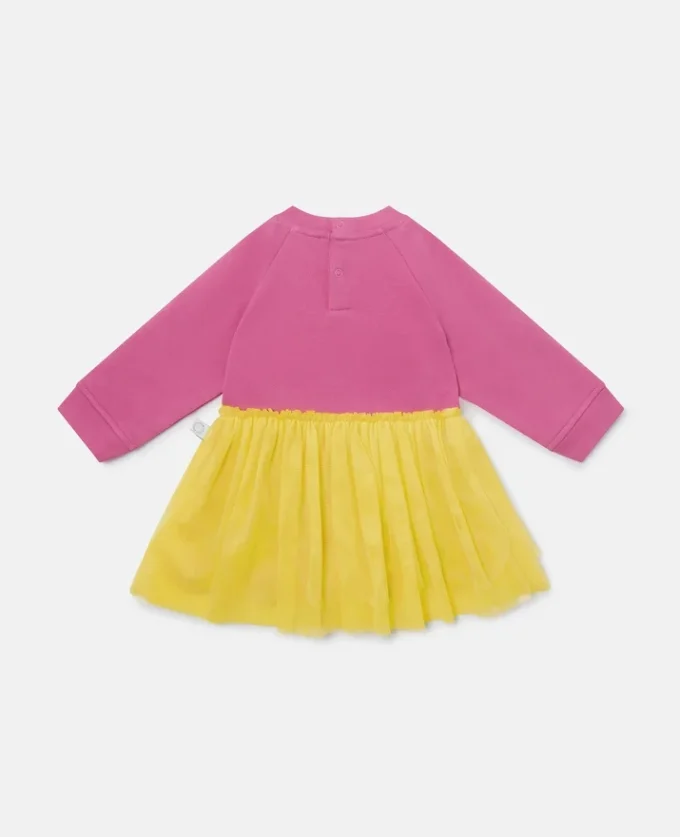 Abito in tulle con stampa grafica Jelly Abito in tulle con stampa grafica Jelly
