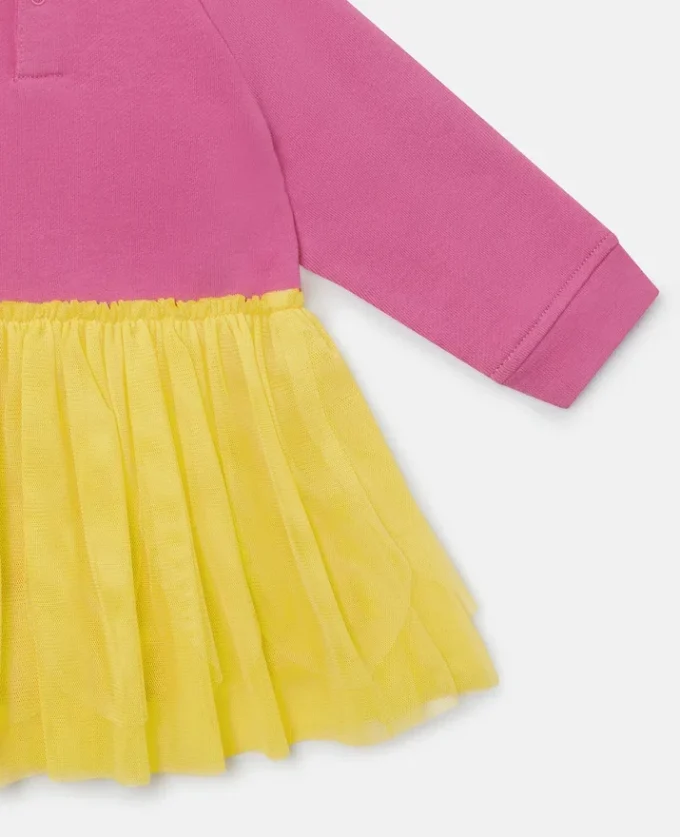 Abito in tulle con stampa grafica Jelly Abito in tulle con stampa grafica Jelly