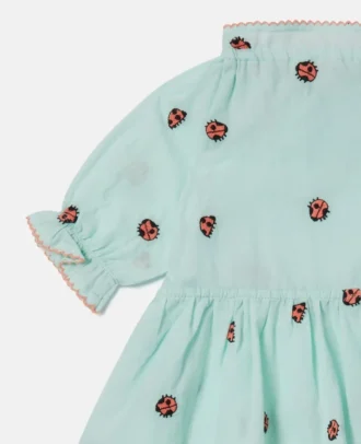 Abito Ladybird con maniche corte smerlate