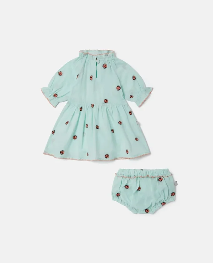 Abito Ladybird con maniche corte smerlate Abito Ladybird con maniche corte smerlate