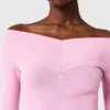Abito lungo a maniche lunghe in maglia compatta Abito lungo a maniche lunghe in maglia compatta