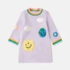 Abito maglione con ricamo grafico Earth Friends Abito maglione con ricamo grafico Earth Friends