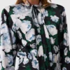 Abito midi a maniche lunghe in maglia floreale Abito midi a maniche lunghe in maglia floreale