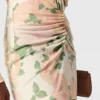 Abito mini a maniche lunghe con stampa peonie Abito mini a maniche lunghe con stampa peonie