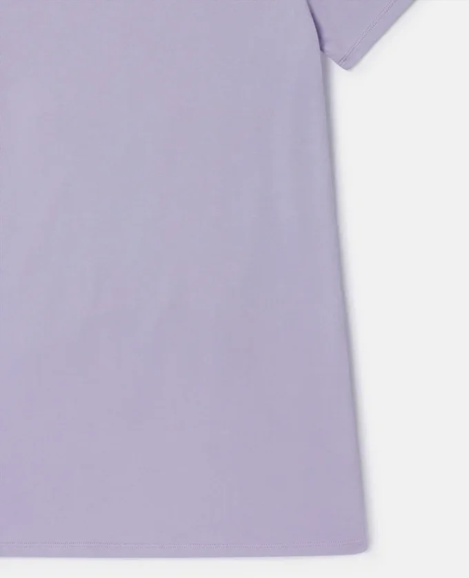 Abito t-shirt con frange e stampa a stelle Abito t-shirt con frange e stampa a stelle