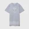 Abito T-shirt con inserti in pizzo