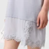 Abito T-shirt con inserti in pizzo