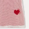 Abito T-shirt con rete a cuori