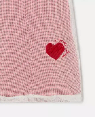 Abito T-shirt con rete a cuori