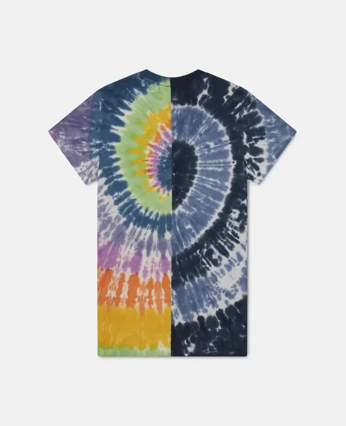 Abito t-shirt con stampa grafica tie-dye Abito t-shirt con stampa grafica tie-dye