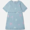 Abito T-shirt in denim con stampa Stella Star Abito T-shirt in denim con stampa Stella Star
