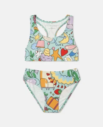 Bikini con stampa Bug Hotel