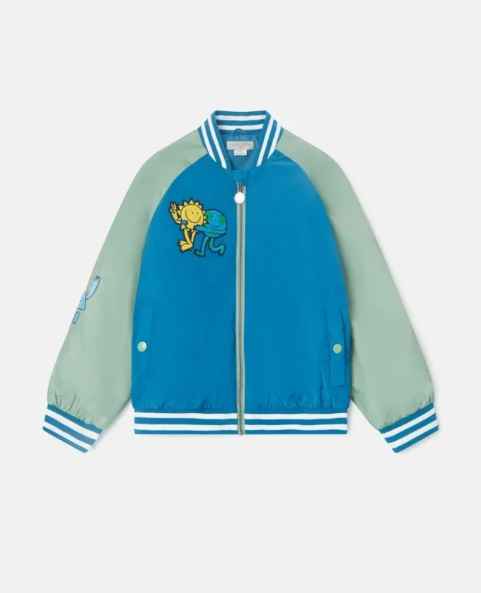 Bomber con grafica Earth Friends Bomber con grafica Earth Friends