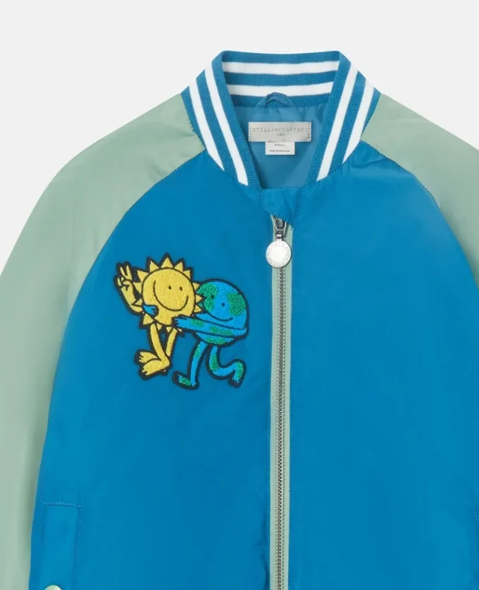 Bomber con grafica Earth Friends Bomber con grafica Earth Friends