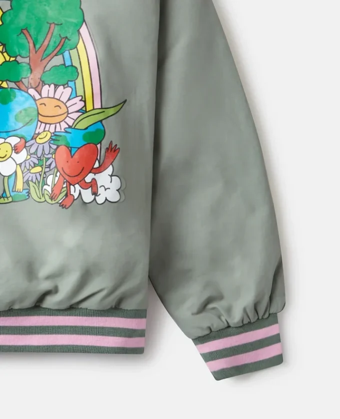 Bomber con grafica Earth Friends Bomber con grafica Earth Friends
