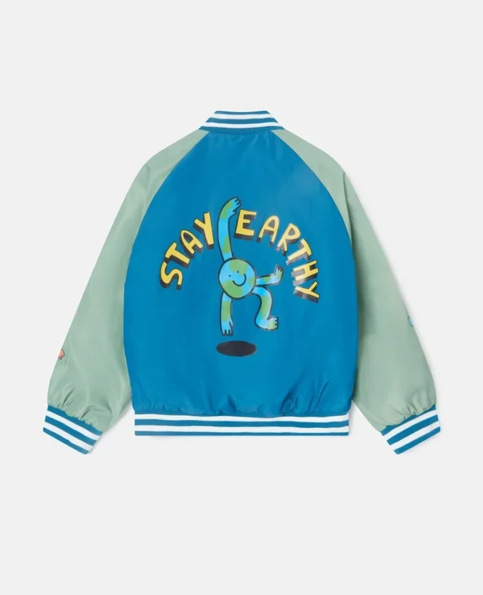 Bomber con grafica Earth Friends Bomber con grafica Earth Friends