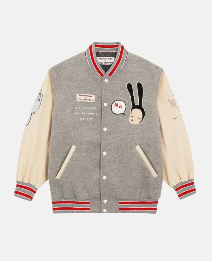 Bomber con patch ricamata Yoshitomo Nara Bomber con patch ricamata Yoshitomo Nara