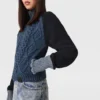 Bomber in maglia ibrida Bomber in maglia ibrida