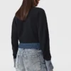Bomber in maglia ibrida Bomber in maglia ibrida