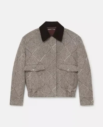 Bomber oversize in tweed