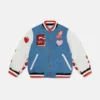 Bomber Varsity con grafica iniziale Bomber Varsity con grafica iniziale