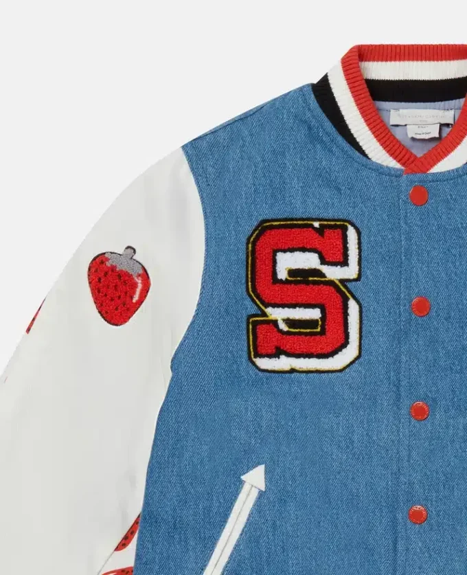 Bomber Varsity con grafica iniziale Bomber Varsity con grafica iniziale