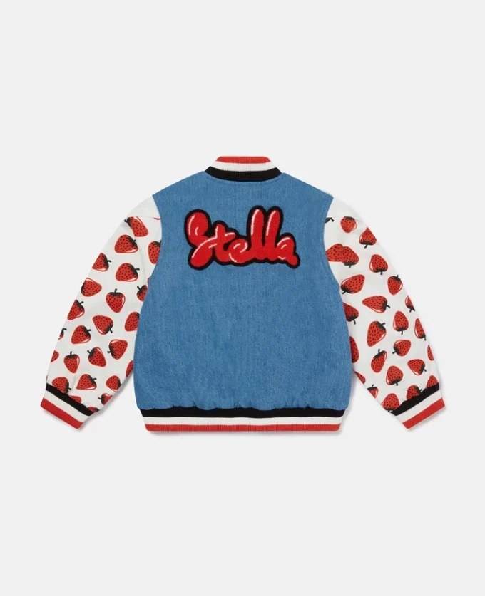 Bomber Varsity con grafica iniziale Bomber Varsity con grafica iniziale